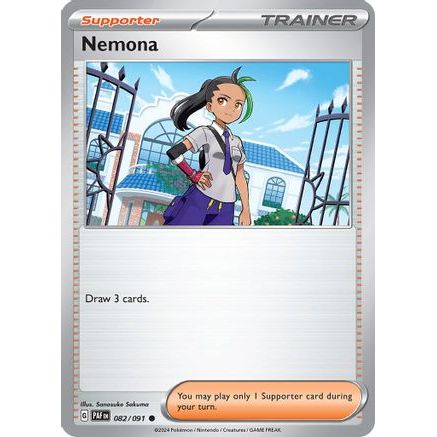 Nemona - 082/091 82 - SV Paldean Fates Reverse Holofoil