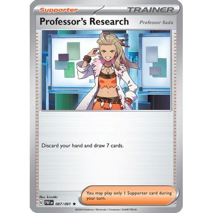 Professor's Research - 087/091 87 - SV Paldean Fates Reverse Holofoil
