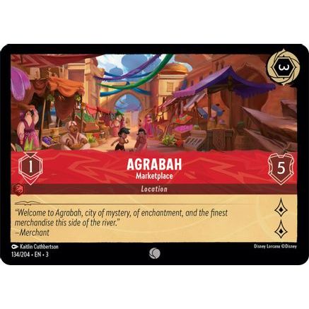 Agrabah - Marketplace (134/204) - Into the Inklands Cold Foil