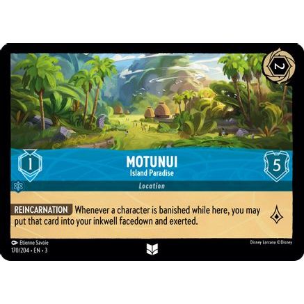 Motunui - Island Paradise (170/204) - Into the Inklands Cold Foil