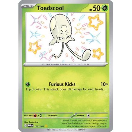 Toedscool - 105/091 105 - SV Paldean Fates Holofoil
