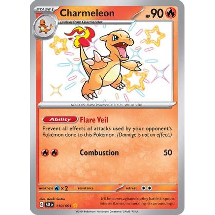 Charmeleon - 110/091 110 - SV Paldean Fates Holofoil