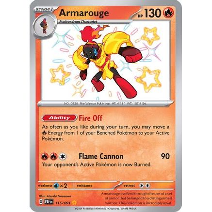 Armarouge - 115/091 115 - SV Paldean Fates Holofoil