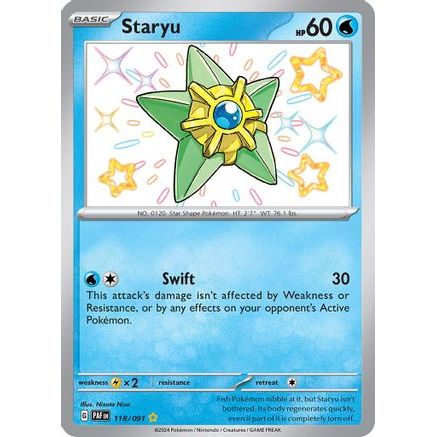 Staryu 118 - SV Paldean Fates Holofoil