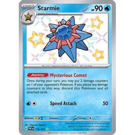 Starmie 119 - SV Paldean Fates Holofoil