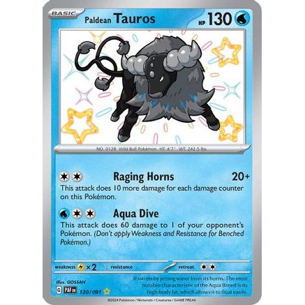 Paldean Tauros - 120/091 120 - SV Paldean Fates Holofoil