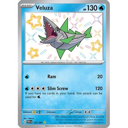Veluza - 125/091 125 - SV Paldean Fates Holofoil