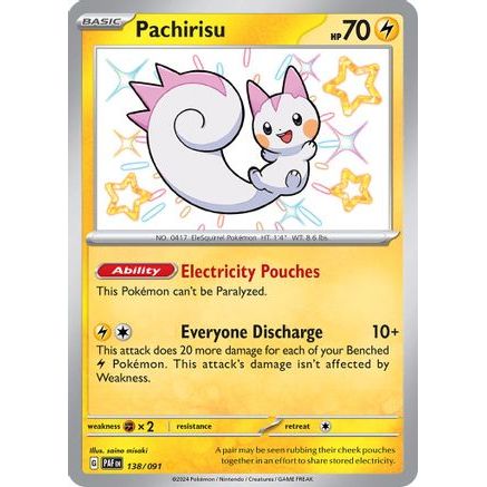 Pachirisu 138 - SV Paldean Fates Holofoil