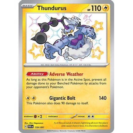 Thundurus 139 - SV Paldean Fates Holofoil