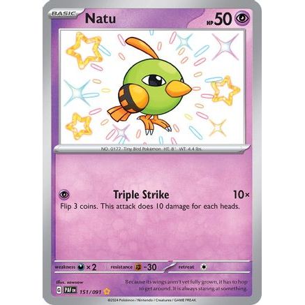 Natu - 151/091 151 - SV Paldean Fates Holofoil