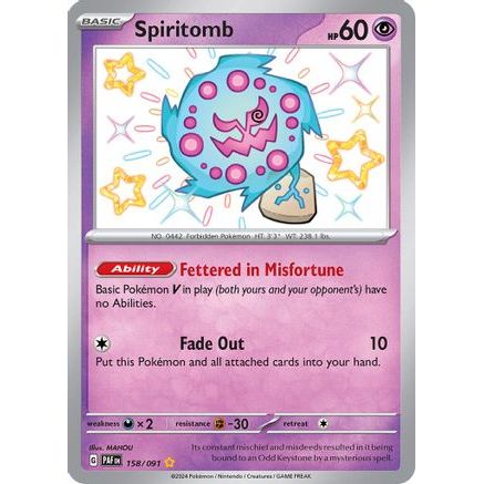 Spiritomb 158 - SV Paldean Fates Holofoil