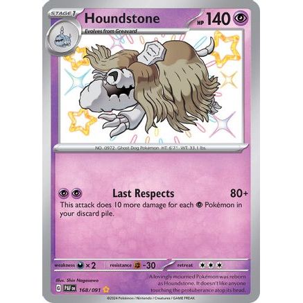 Houndstone - 168/091 168 - SV Paldean Fates Holofoil