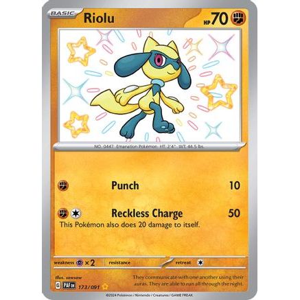 Riolu 173 - SV Paldean Fates Holofoil