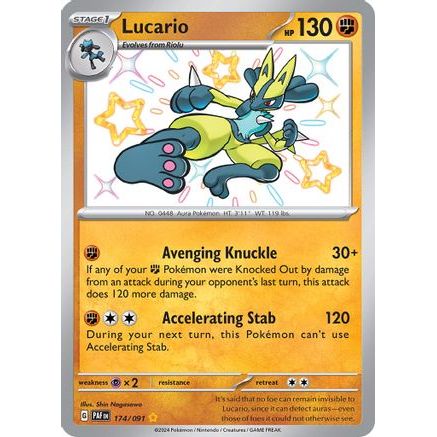 Lucario 174 - SV Paldean Fates Holofoil