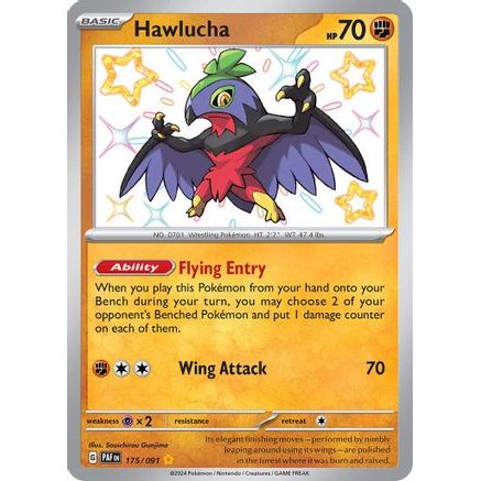 Hawlucha 175 - SV Paldean Fates Holofoil