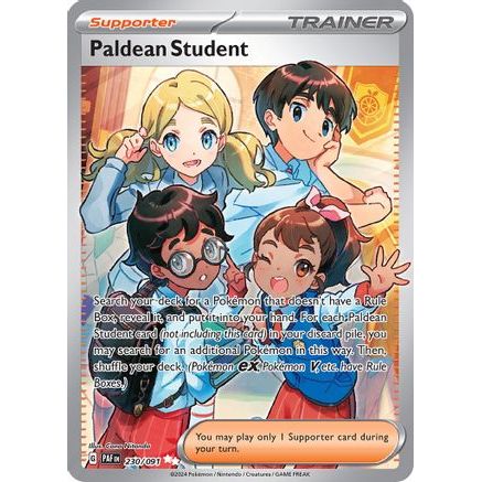 Paldean Student - 230/091 230 - SV Paldean Fates Holofoil