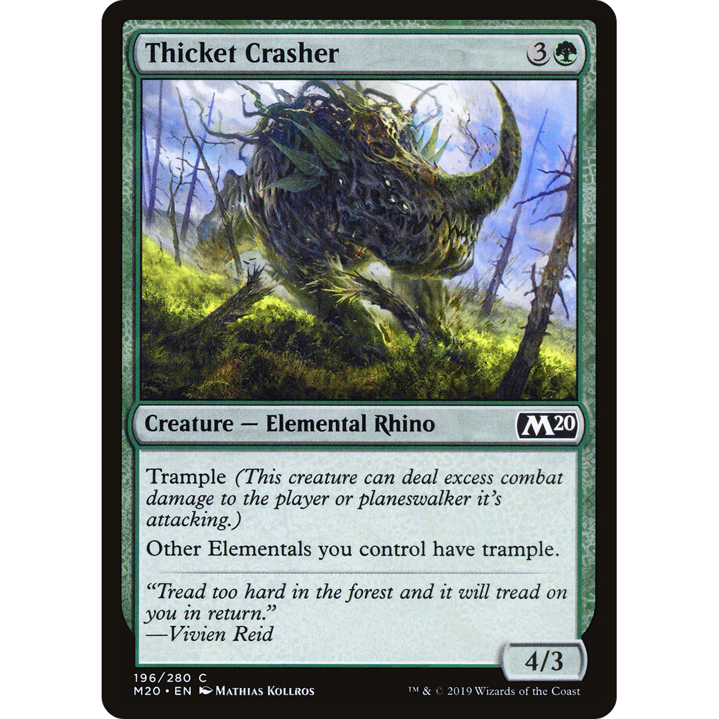 Thicket Crasher (M20-196) - Core Set 2020 Foil