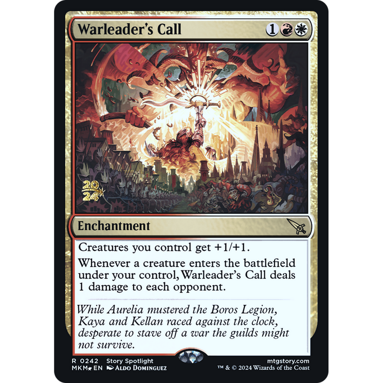 Warleader's Call (PRE-242S) - Murders at Karlov Manor Promos Foil
