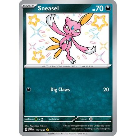 Sneasel 182 - SV Paldean Fates Holofoil