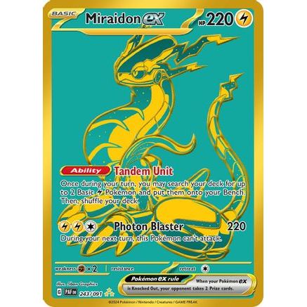 Miraidon ex 243 - SV Paldean Fates Holofoil