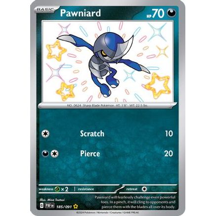 Pawniard 185 - SV Paldean Fates Holofoil
