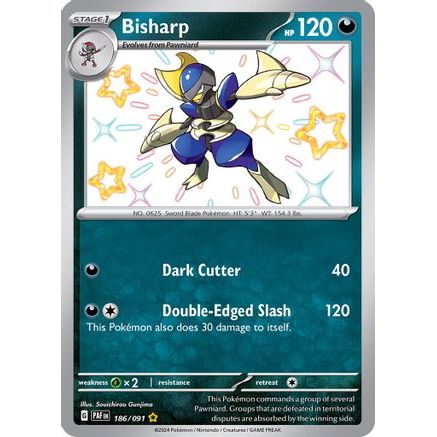 Bisharp 186 - SV Paldean Fates Holofoil