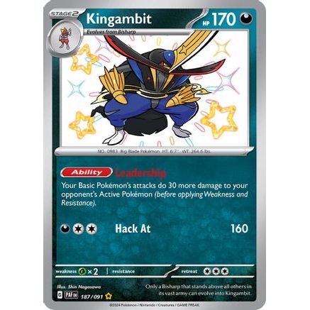 Kingambit 187 - SV Paldean Fates Holofoil