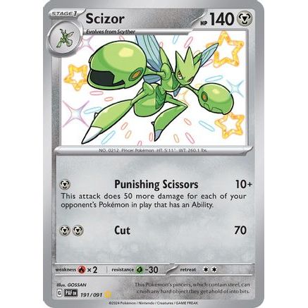 Scizor 191 - SV Paldean Fates Holofoil