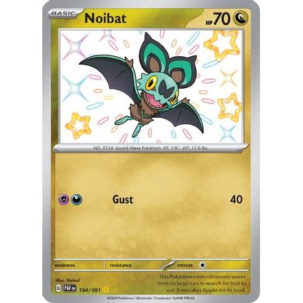 Noibat - 194/091 194 - SV Paldean Fates Holofoil