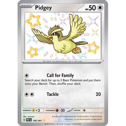 Pidgey 196 - SV Paldean Fates Holofoil