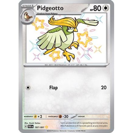 Pidgeotto 197 - SV Paldean Fates Holofoil
