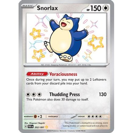 Snorlax 202 - SV Paldean Fates Holofoil