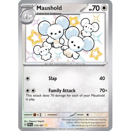 Maushold - 210/091 210 - SV Paldean Fates Holofoil