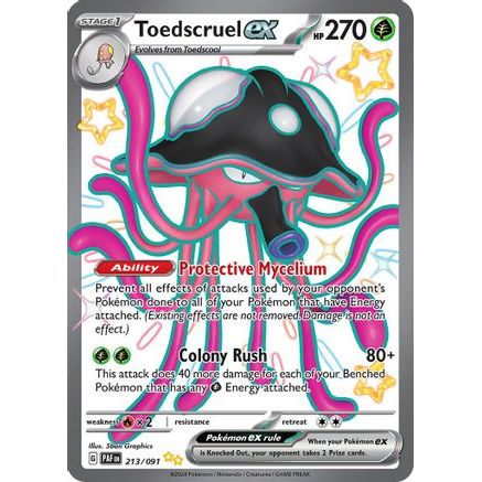 Toedscruel ex - 213/091 213 - SV Paldean Fates Holofoil