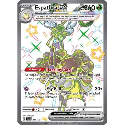 Espathra ex - 214/091 214 - SV Paldean Fates Holofoil