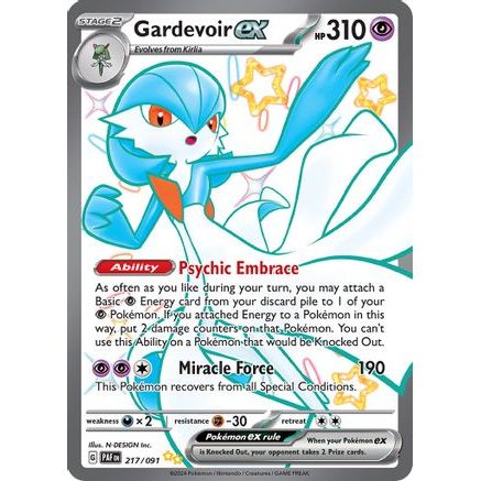 Gardevoir ex - 217/091 217 - SV Paldean Fates Holofoil