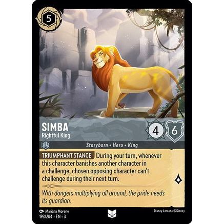 Simba - Rightful King (193/204) - Into the Inklands Cold Foil