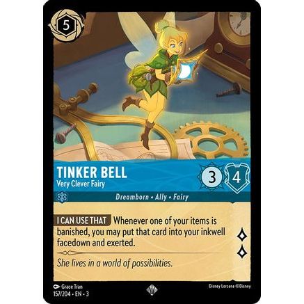 Tinker Bell - Very Clever Fairy (157/204) - Into the Inklands Cold Foil