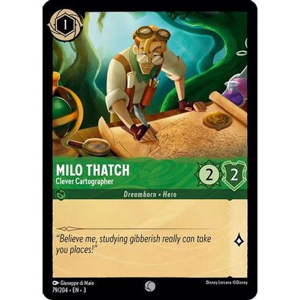 Milo Thatch - Clever Cartographer (79/204) - Into the Inklands Cold Foil