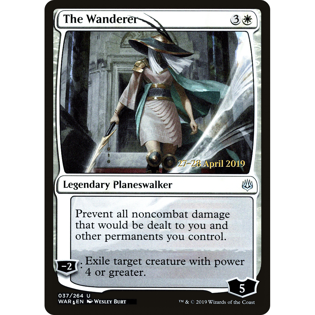 The Wanderer (PRE-037) - War of the Spark Promos Foil