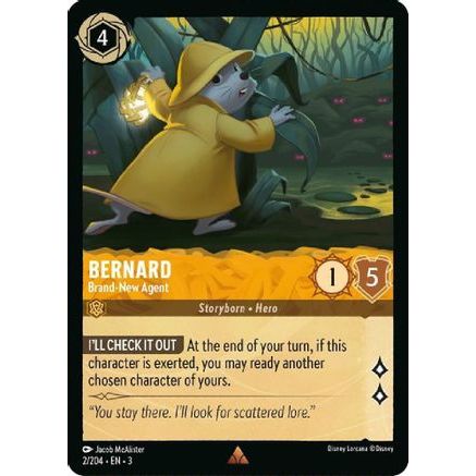 Bernard - Brand-New Agent (2/204) - Into the Inklands Cold Foil