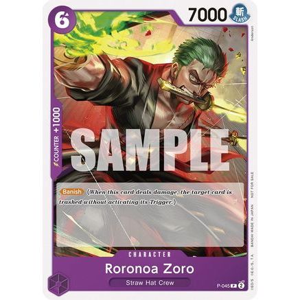 Roronoa Zoro (OP-06 Pre-Release Tournament) [Participant] (P-045) - One Piece Promotion Cards