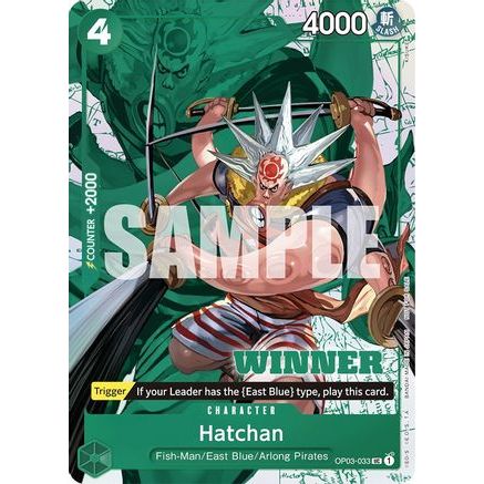 Hatchan (Winner Pack Vol. 6) (OP03-033) - One Piece Promotion Cards Foil