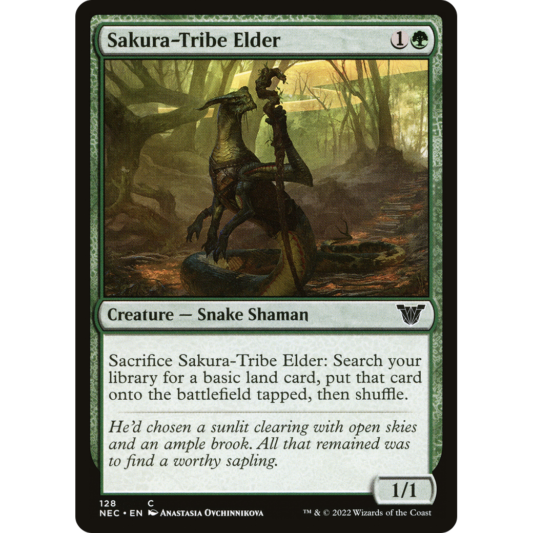 Sakura-Tribe Elder (NEC-128) - Neon Dynasty Commander