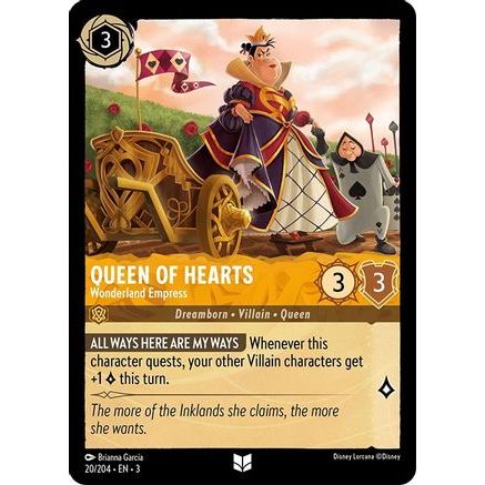 Queen of Hearts - Wonderland Empress (20/204) - Into the Inklands Cold Foil