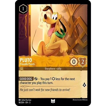 Pluto - Friendly Pooch (18/204) - Into the Inklands Cold Foil