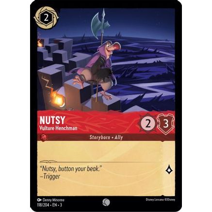 Nutsy - Vulture Henchman (118/204) - Into the Inklands Cold Foil