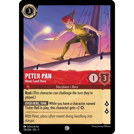 Peter Pan - Never Land Hero (119/204) - Into the Inklands Cold Foil