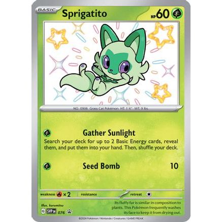 Sprigatito - 076 76 - SV Scarlet & Violet Promo Cards Holofoil