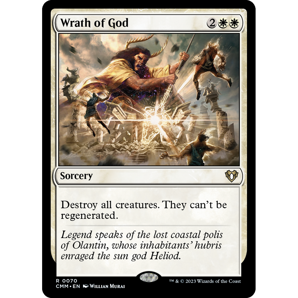 Wrath of God (CMM-070) - Commander Masters Foil